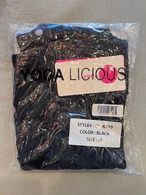 Yogalicious Black Yoga Leggings - Classic High-Waist